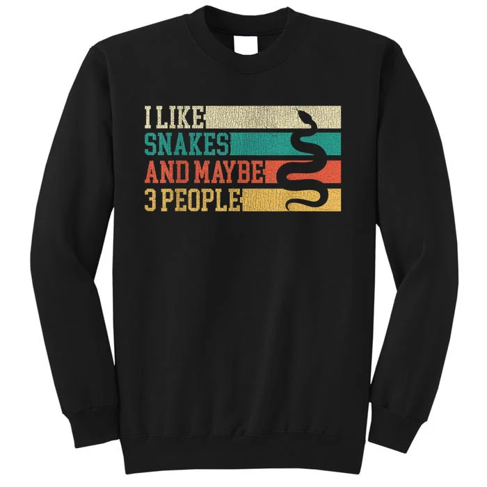 I Like Snakes And Maybe 3 People: Snake And Reptile Lovers Sweatshirt