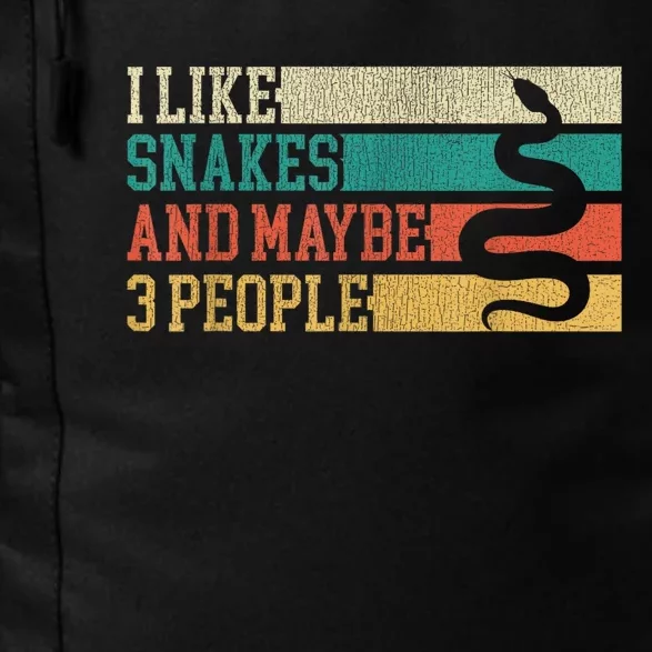 I Like Snakes And Maybe 3 People: Snake And Reptile Lovers Daily Commute Backpack