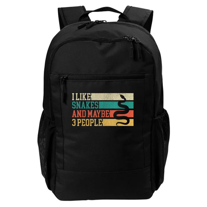 I Like Snakes And Maybe 3 People: Snake And Reptile Lovers Daily Commute Backpack