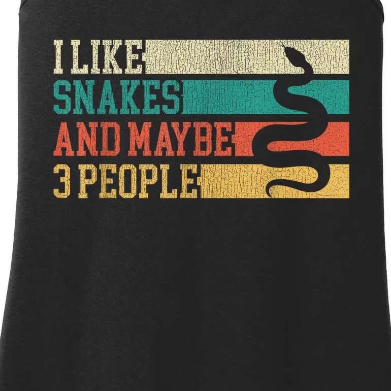 I Like Snakes And Maybe 3 People: Snake And Reptile Lovers Ladies Essential Tank