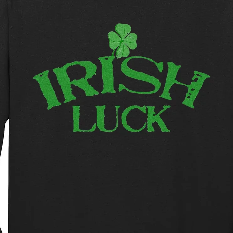 Irish Luck Saint St. Patrick's Day Clover Casino Tall Long Sleeve T-Shirt