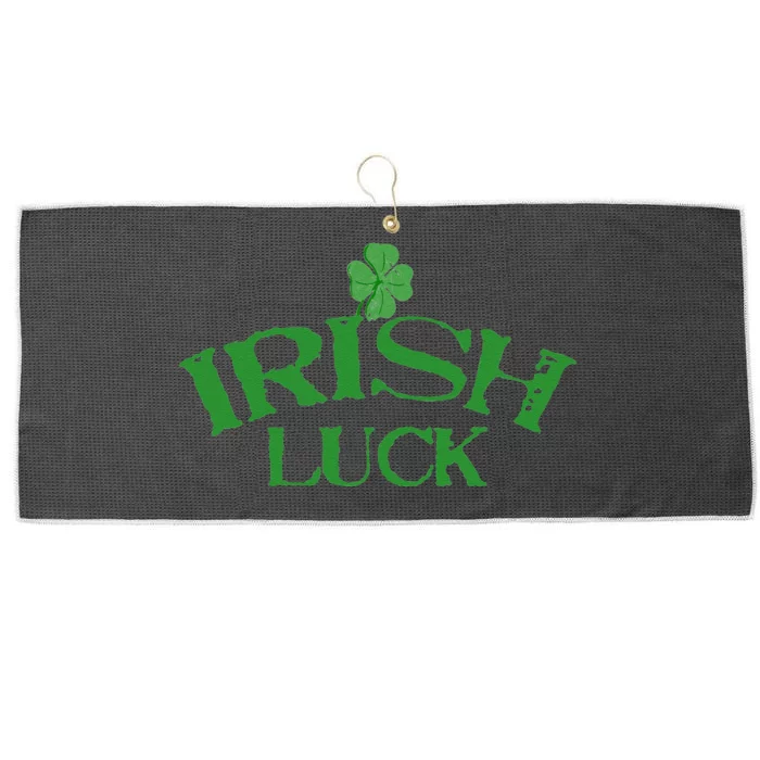 Irish Luck Saint St. Patrick's Day Clover Casino Large Microfiber Waffle Golf Towel