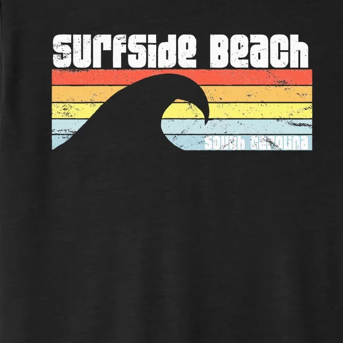 I Love Surfside Beach South Carolina Atlantic Ocean Wave Sc ChromaSoft Performance T-Shirt