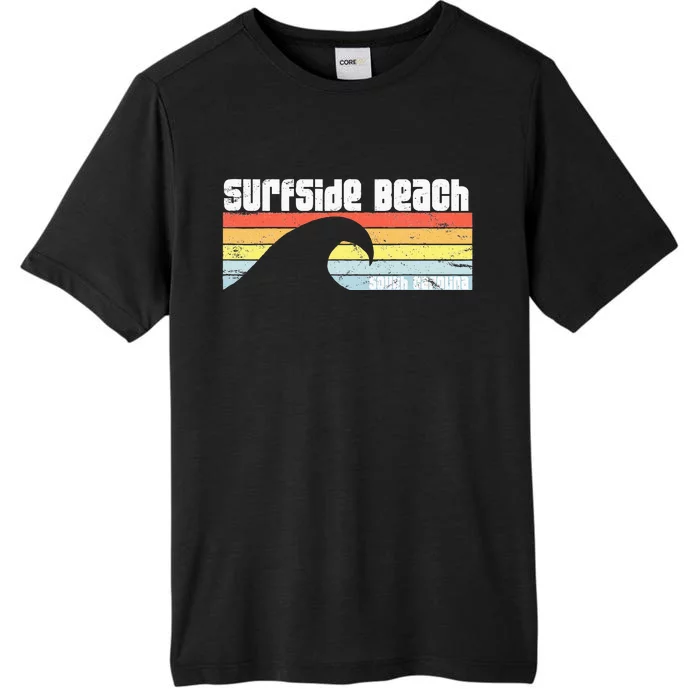 I Love Surfside Beach South Carolina Atlantic Ocean Wave Sc ChromaSoft Performance T-Shirt