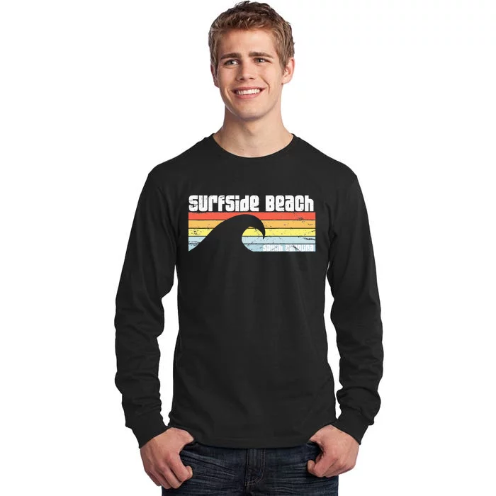 I Love Surfside Beach South Carolina Atlantic Ocean Wave Sc Tall Long Sleeve T-Shirt