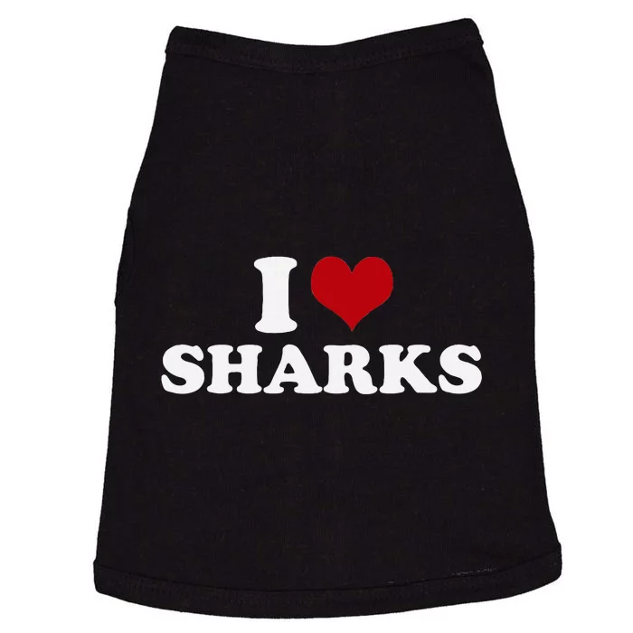 I Love Sharks Doggie Tank