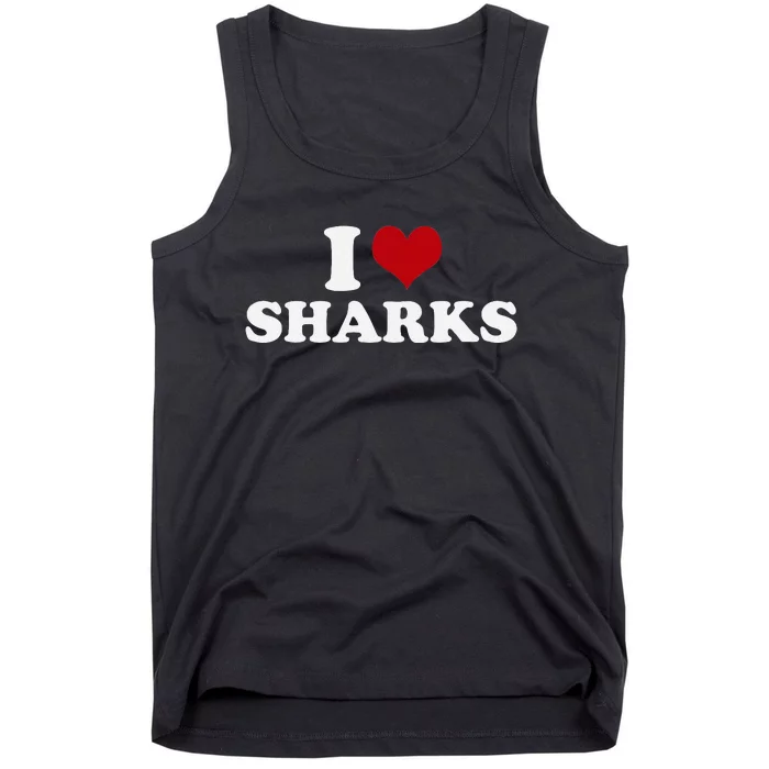 I Love Sharks Tank Top