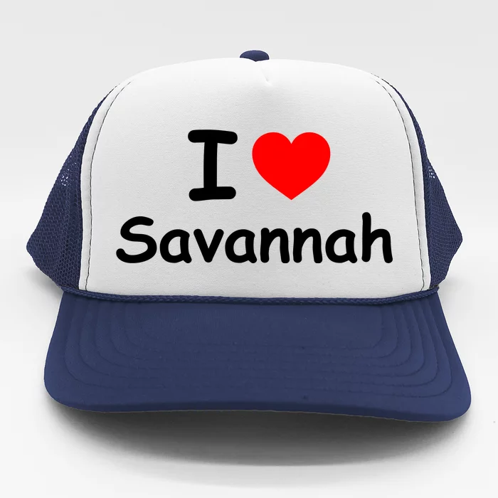 I Love Savannah Trucker Hat