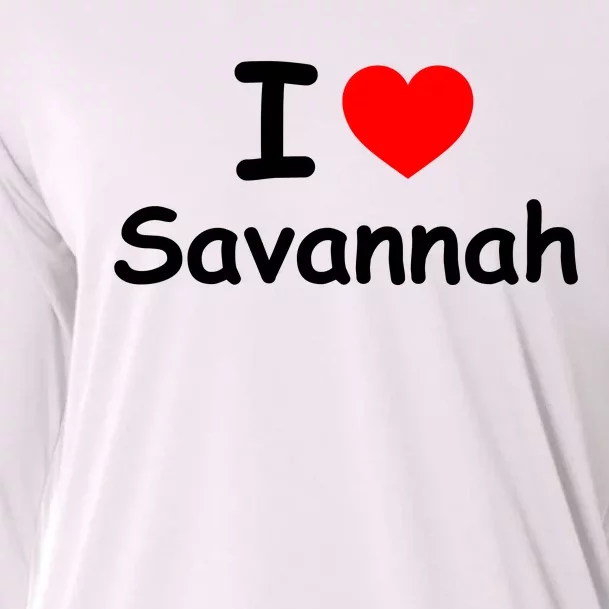 I Love Savannah Cooling Performance Long Sleeve Crew