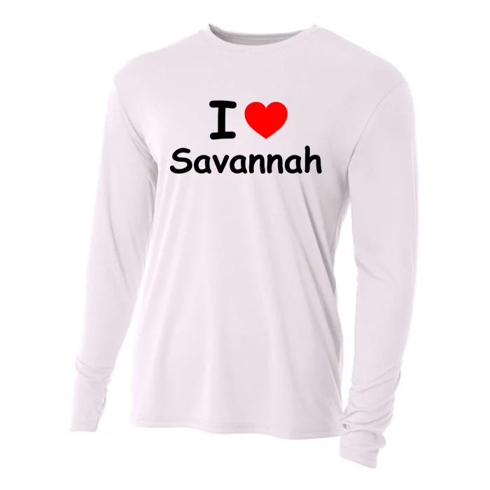 I Love Savannah Cooling Performance Long Sleeve Crew