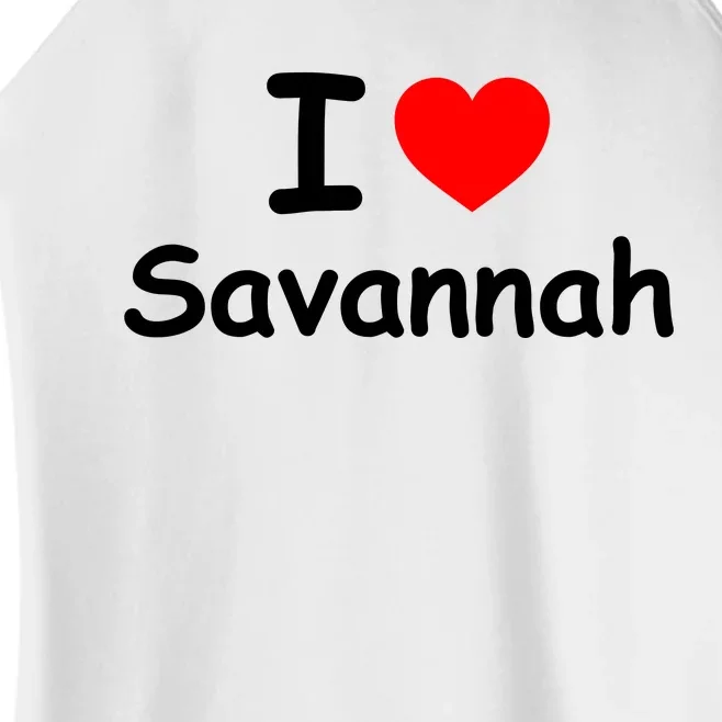 I Love Savannah Women’s Perfect Tri Rocker Tank