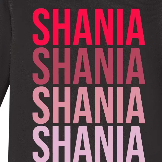 I Love Shania First Name Shania Baby Long Sleeve Bodysuit