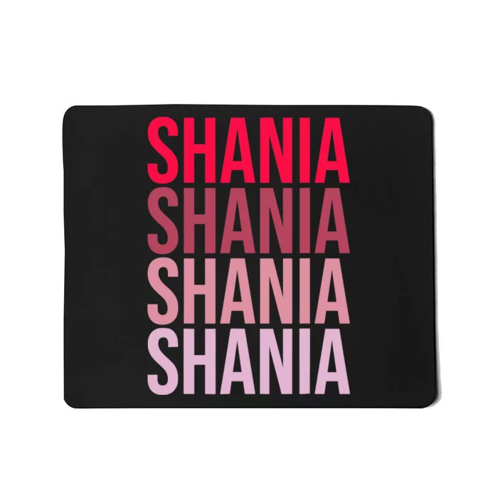 I Love Shania First Name Shania Mousepad