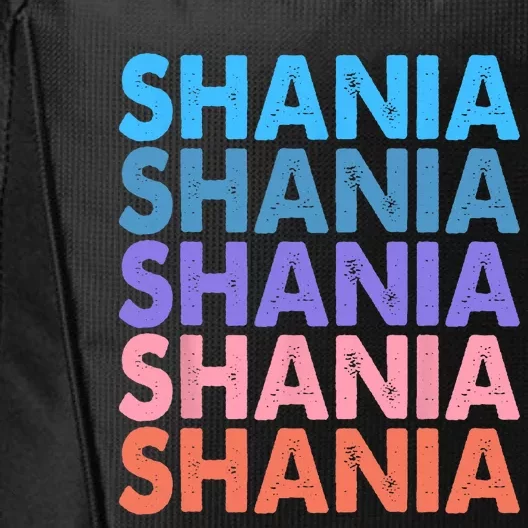 I Love Shania Personalized First Name Shania City Backpack