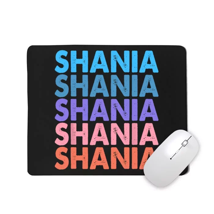 I Love Shania Personalized First Name Shania Mousepad