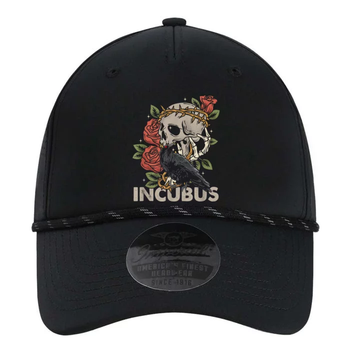 IncubusCrow Left Skull Morning And Flower Halloween Graphic Performance The Dyno Cap