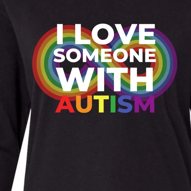 I Love Someone With Autism Autism Awareness Womens Cotton Relaxed Long Sleeve T-Shirt