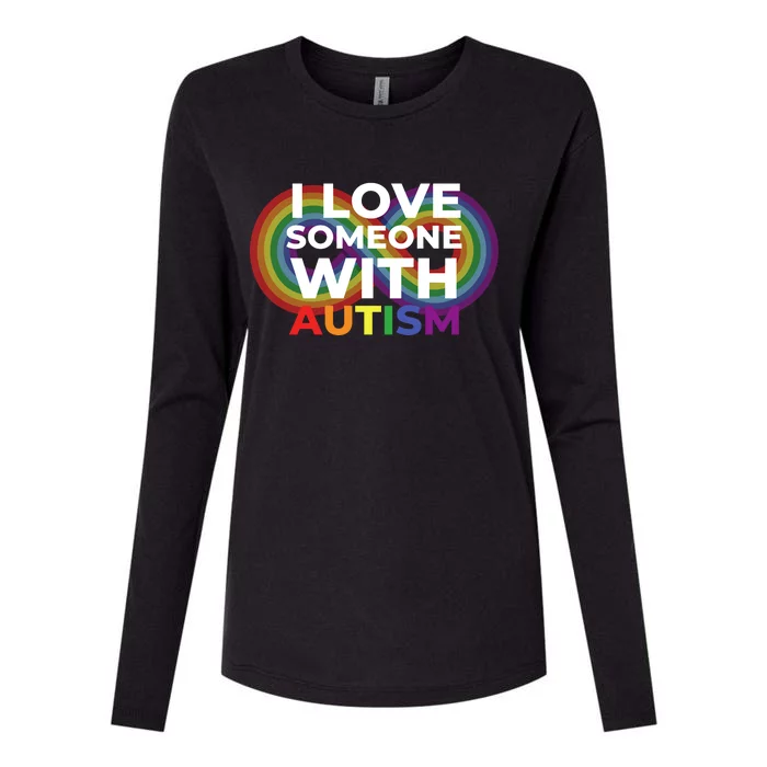 I Love Someone With Autism Autism Awareness Womens Cotton Relaxed Long Sleeve T-Shirt