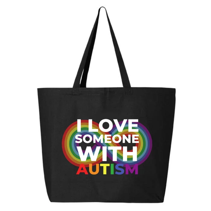 I Love Someone With Autism Autism Awareness 25L Jumbo Tote