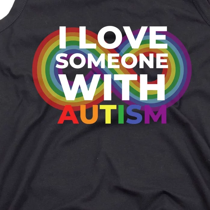 I Love Someone With Autism Autism Awareness Tank Top