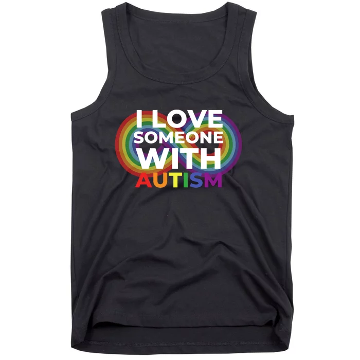 I Love Someone With Autism Autism Awareness Tank Top