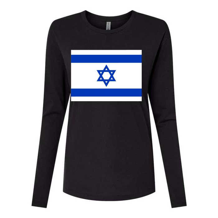 Israel Love Stand With Israel Womens Cotton Relaxed Long Sleeve T-Shirt