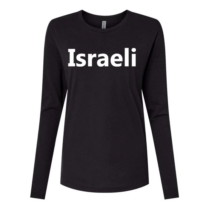 Israel Love Stand With Israel Womens Cotton Relaxed Long Sleeve T-Shirt