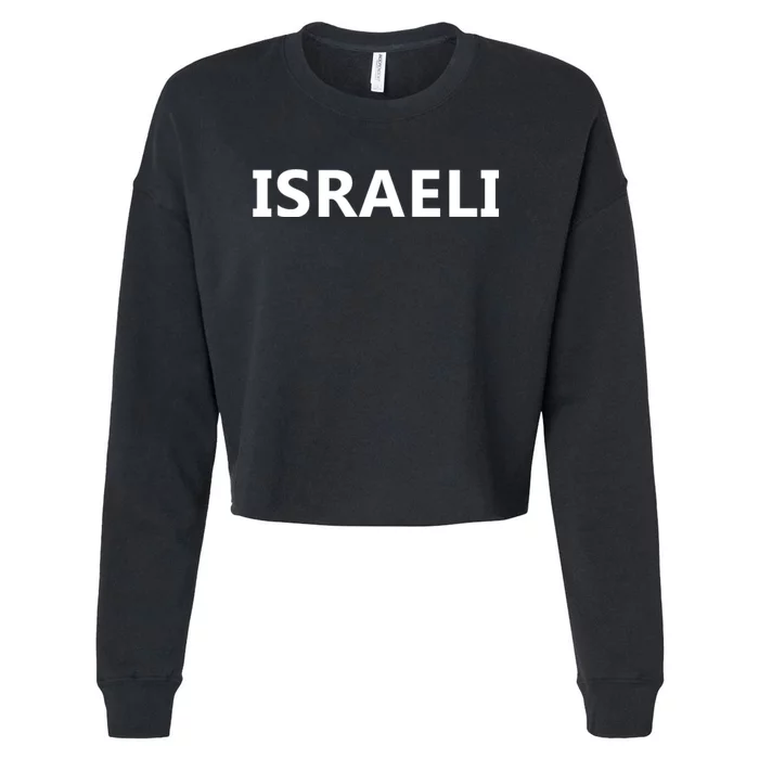 Israel Love Stand With Israel Cropped Pullover Crew