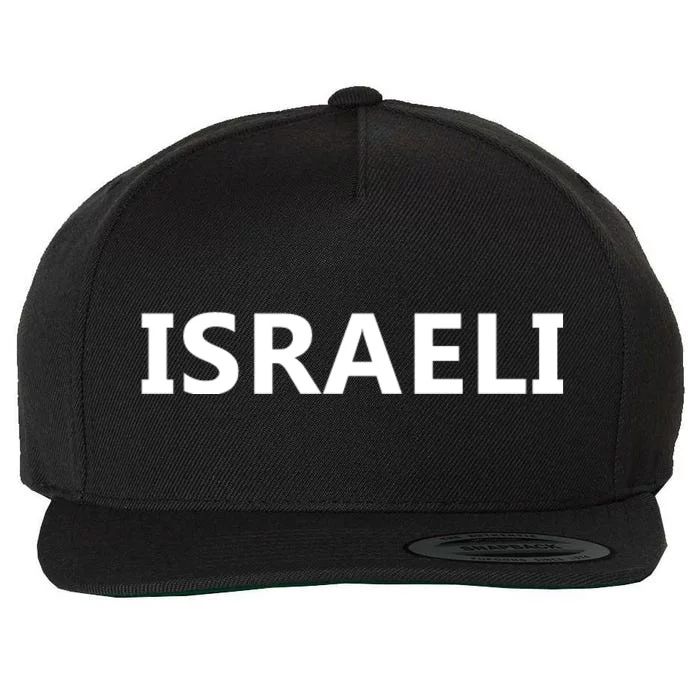 Israel Love Stand With Israel Wool Snapback Cap