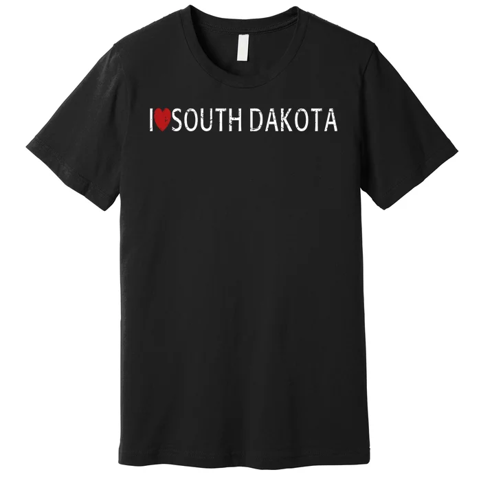 I Love South Dakota Premium T-Shirt