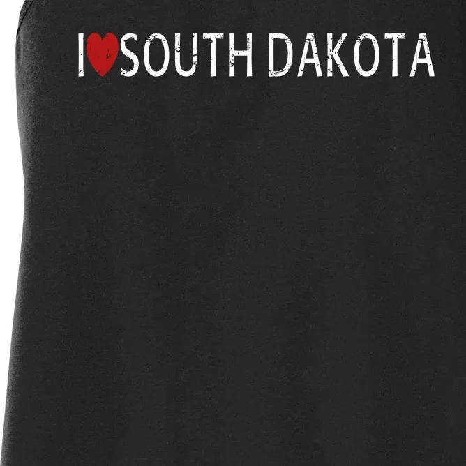 I Love South Dakota Women's Racerback Tank