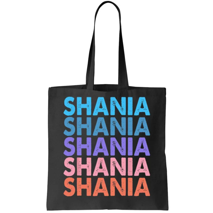 I Love Shania Personalized First Name Shania Tote Bag