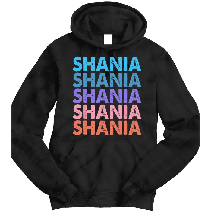 I Love Shania Personalized First Name Shania Tie Dye Hoodie