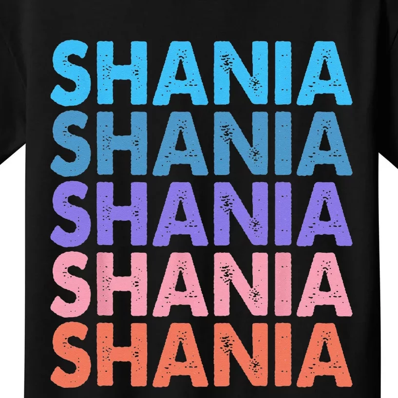 I Love Shania Personalized First Name Shania Kids T-Shirt