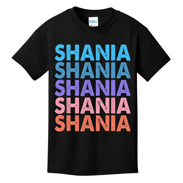 I Love Shania Personalized First Name Shania Kids T-Shirt