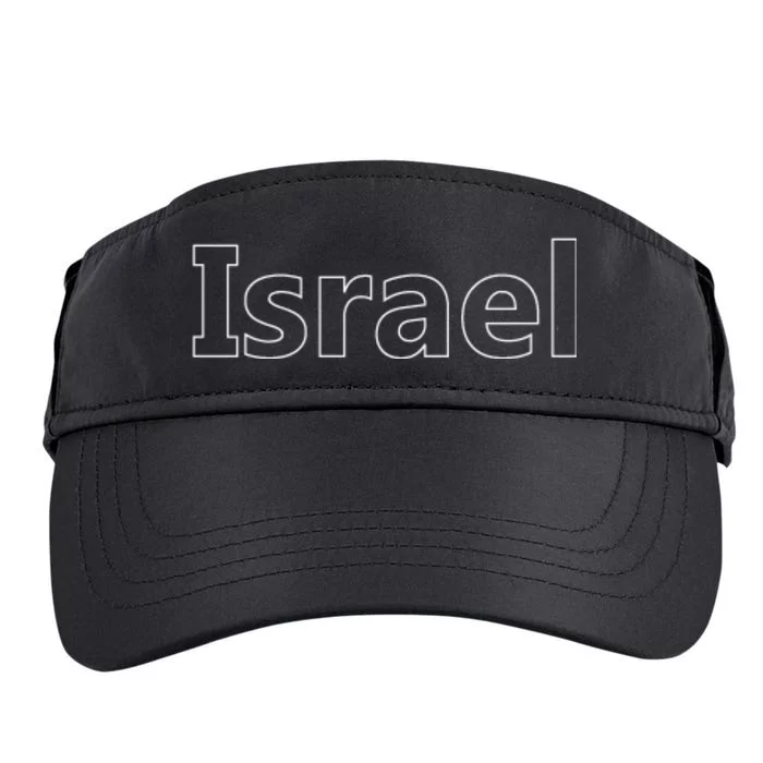 Israel Love Stand With Israel Adult Drive Performance Visor