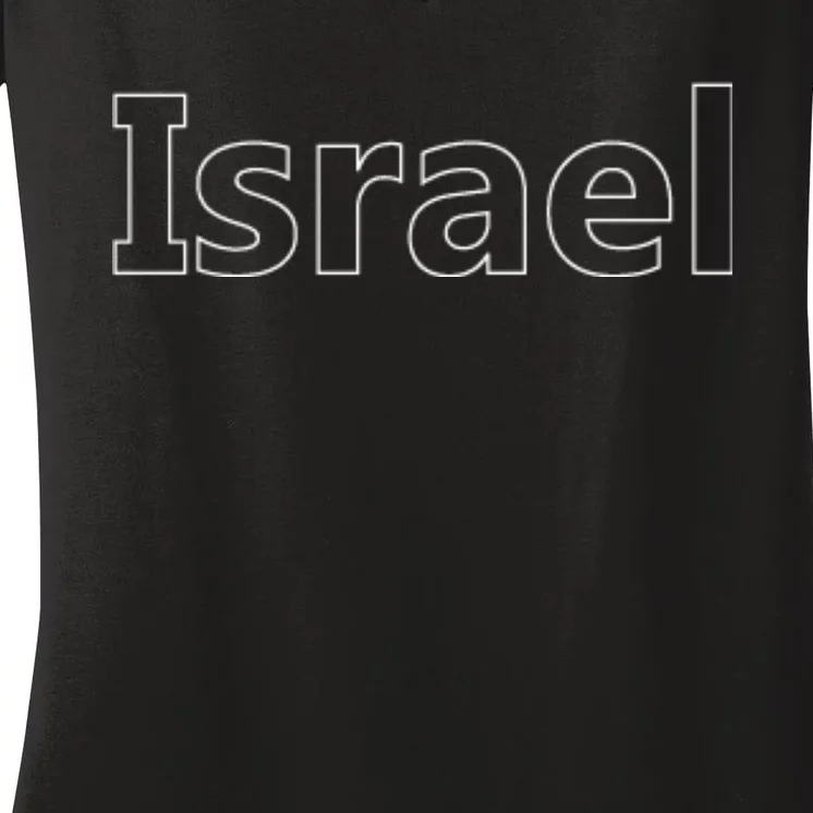 Israel Love Stand With Israel Women's V-Neck T-Shirt