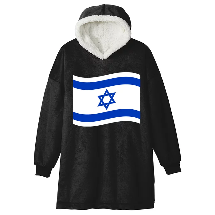 Israel Love Stand With Israel Hooded Wearable Blanket