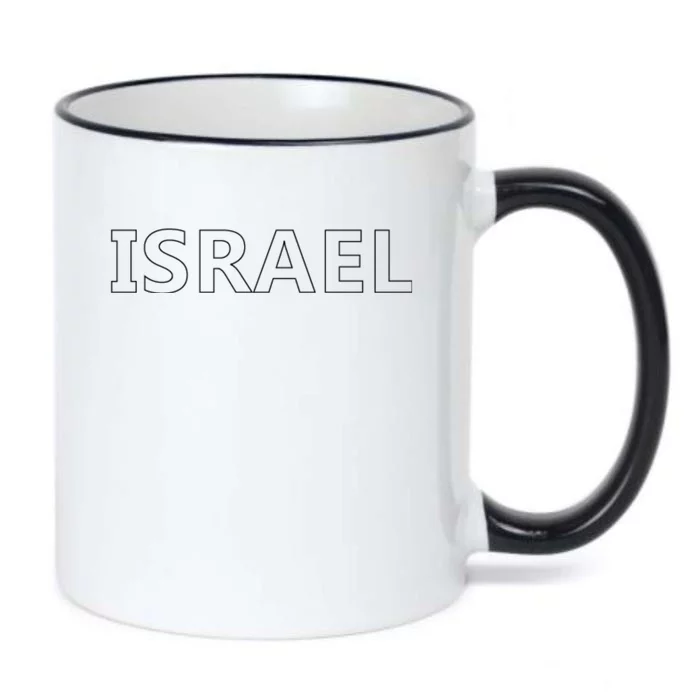 Israel Love Stand With Israel Black Color Changing Mug