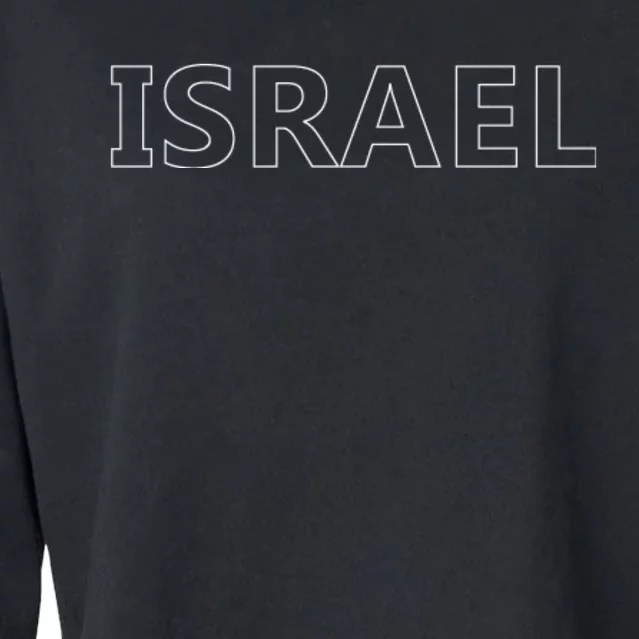 Israel Love Stand With Israel Cropped Pullover Crew