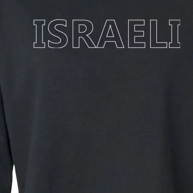 Israel Love Stand With Israel Cropped Pullover Crew