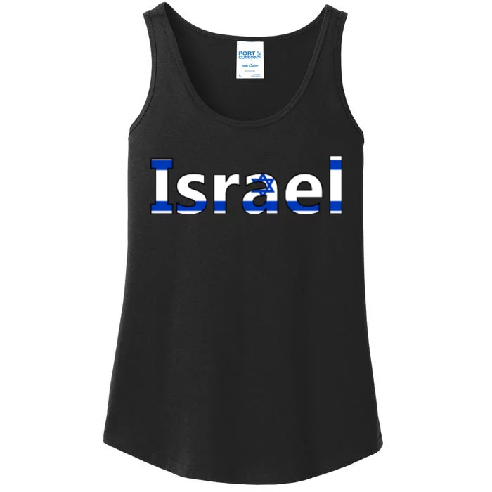 Israel Love Stand With Israel Ladies Essential Tank