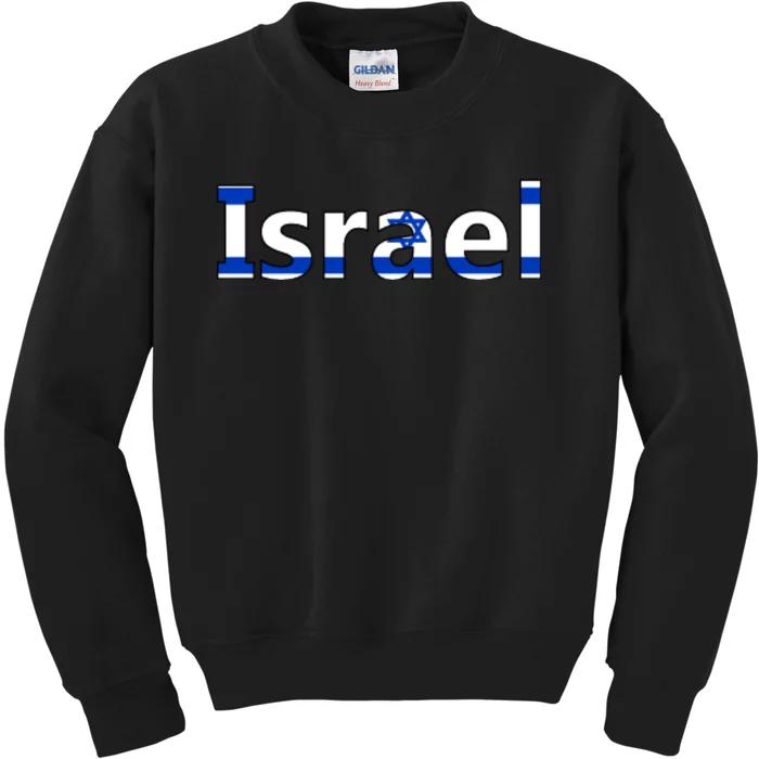 Israel Love Stand With Israel Kids Sweatshirt