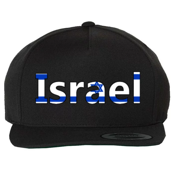 Israel Love Stand With Israel Wool Snapback Cap