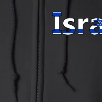 Israel Love Stand With Israel Full Zip Hoodie