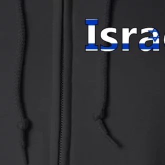 Israel Love Stand With Israel Full Zip Hoodie