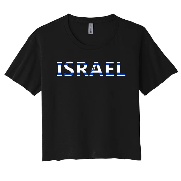 Israel Love Stand With Israel Women's Crop Top Tee