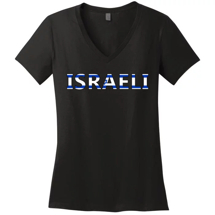 Israel Love Stand With Israel Women's V-Neck T-Shirt