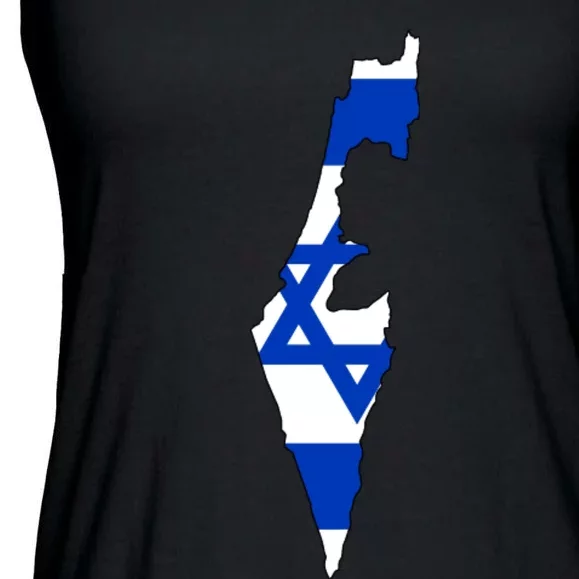 Israel Love Stand With Israel Ladies Essential Flowy Tank