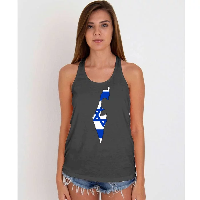 Israel Love Stand With Israel Women's Knotted Racerback Tank